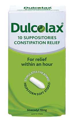 Dulcolax suppositories (bisacodyl)